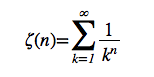 Riemann's Zeta Function in MathML