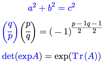 Screenshot of MathML hyperlinks in Safari Technology Preview 9